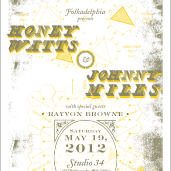 Folkadelphia Presents Honey Watts and Johnny Miles with special guest Rayvon Browne Saturday night at Studio 34