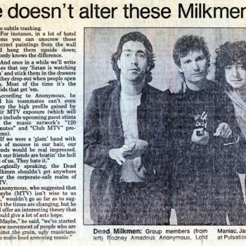 Listen to The Dead Milkmen recorded live on WXPN in 1987 (playing Union Transfer on Halloween)