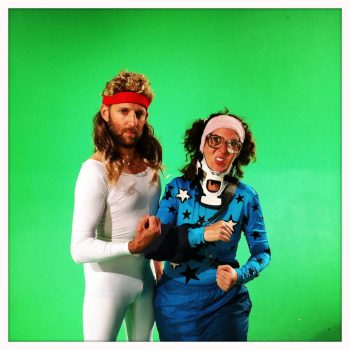 Watch Denison Witmer play a spandex-clad workout instructor in Sufjan Stevens’ absurd holiday video