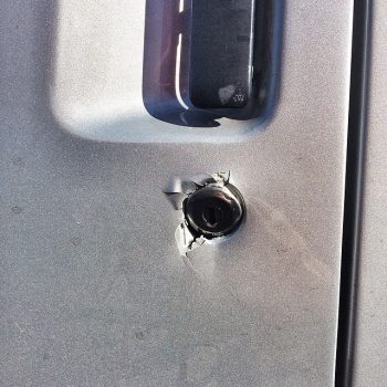 The Districts’ van was broken into…again.