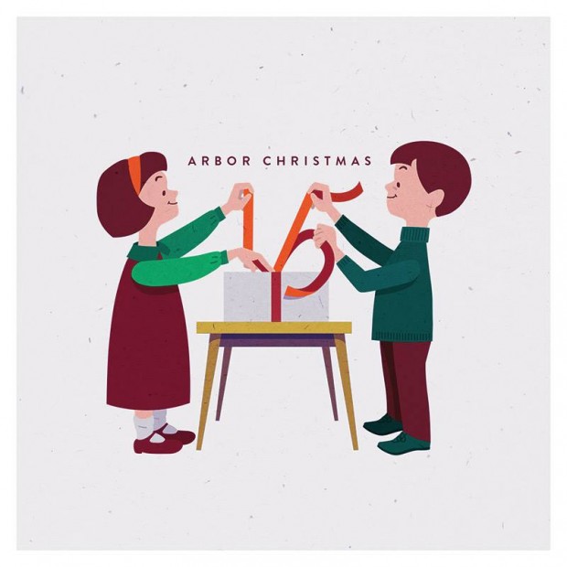 Cover art for the Arbor Christmas 15 compilation, out digitally on Monday December 22nd