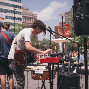 Pine Barons played shimmering psychedelic rock for the Live at Lunch series