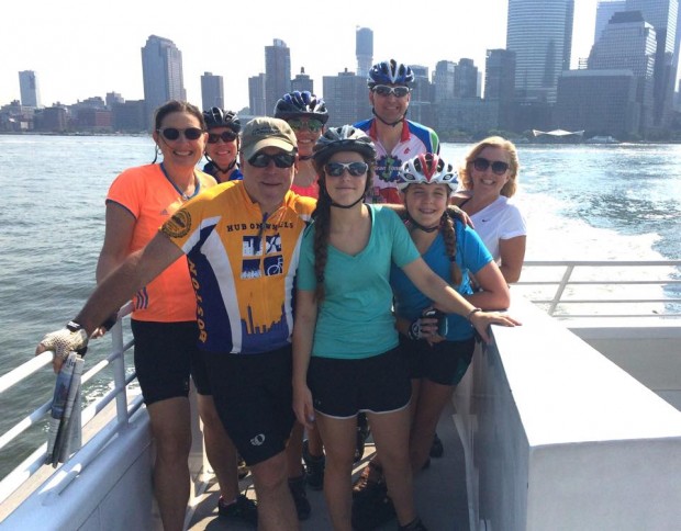 The F@N Caravan on the ferry to Jersey | Photo courtesy of Janice Hayes-Cha