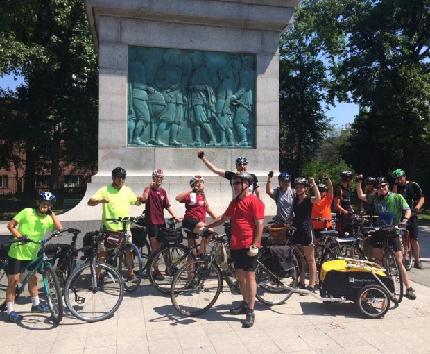 Triumphal arrival in The Bronx | Photo courtesy of Janice Hayes-Cha