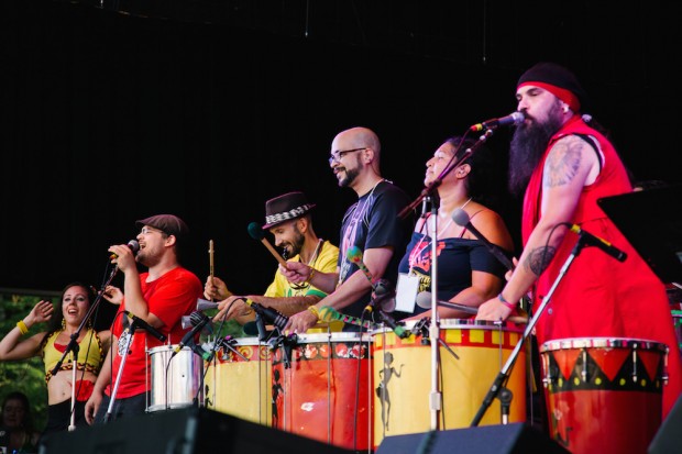 Philly Bloco at The Philadelphia Folk Fest | Photo by Hope Helmuth | hopehelmuth.com