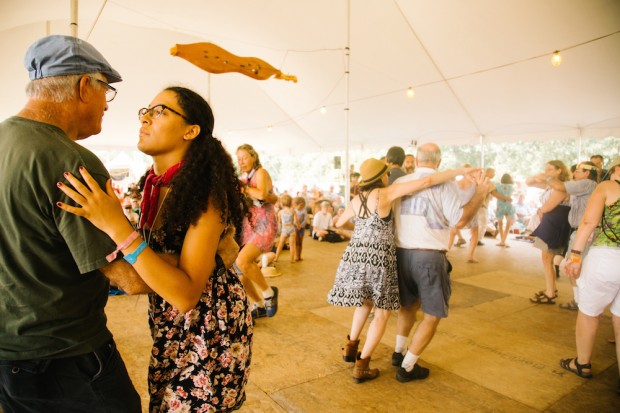 Steve Riley and the Mamou Playboys at The Philadelphia Folk Fest | Photo by Hope Helmuth | hopehelmuth.com