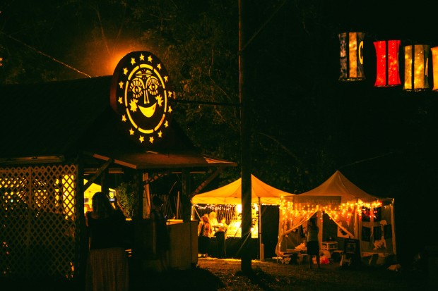 The Philadelphia Folk Fest at night | Photo by Hope Helmuth | hopehelmuth.com