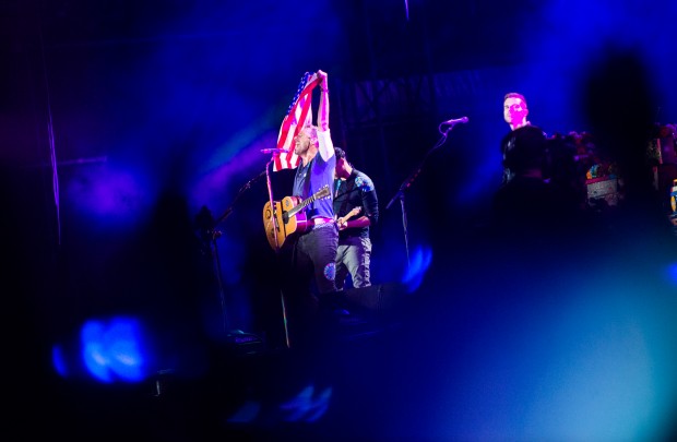 Coldplay at Made In America | Photo by Cameron Pollack for WXPN