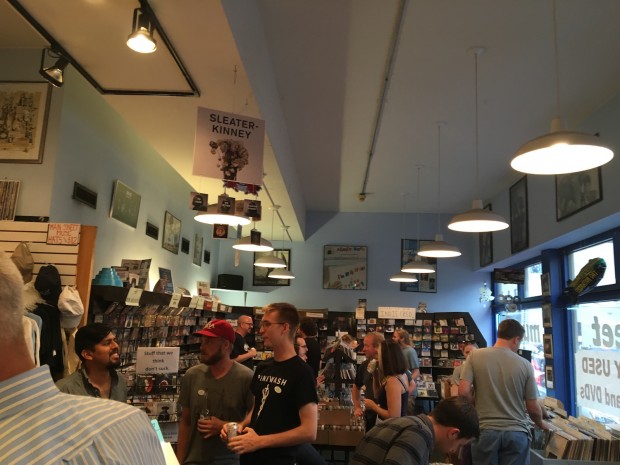 Wilco listening party at Main Street Music | photo by Tyler Asay for WXPN