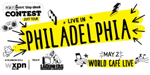 Tiny Desk Philly flyer | via NPR Music