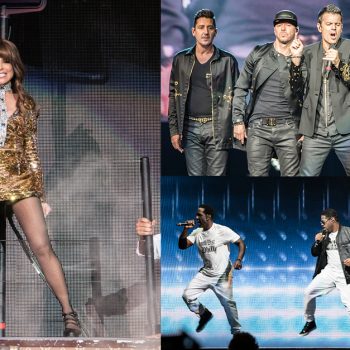 Boyz II Men, New Kids On The Block, and Paula Abdul shared the Wells Fargo Stage on &#8220;Total Package Tour&#8221;