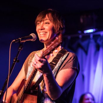 Inara George delivers a short set of solo indie-pop confection at Boot and Saddle