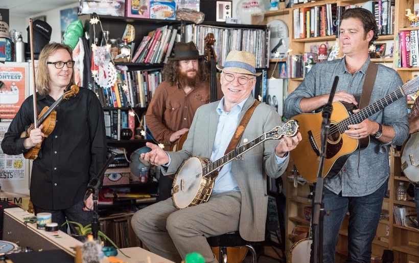 Steve Martin and the Steep Canyon Rangers on NPR Music's Tiny Desk Concert | still from video