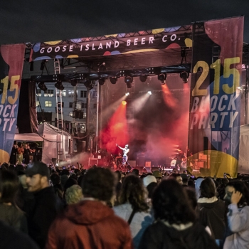 Yeah Yeah Yeahs return in triumphant form to bring the rock to the 215 Block Party