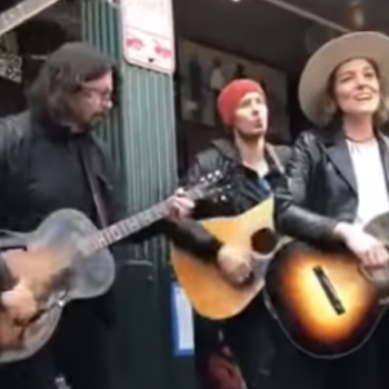 Watch Brandi Carlile and Dave Grohl busk on the streets of Seattle