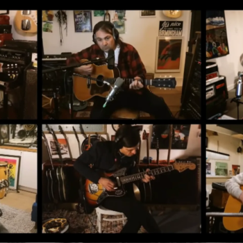 Watch The War on Drugs give a socially-distanced performance of “Arms Like Boulders” on Colbert