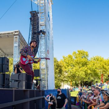 Devon Gilfillian radiates hope for a better world on the XPNFest River Stage