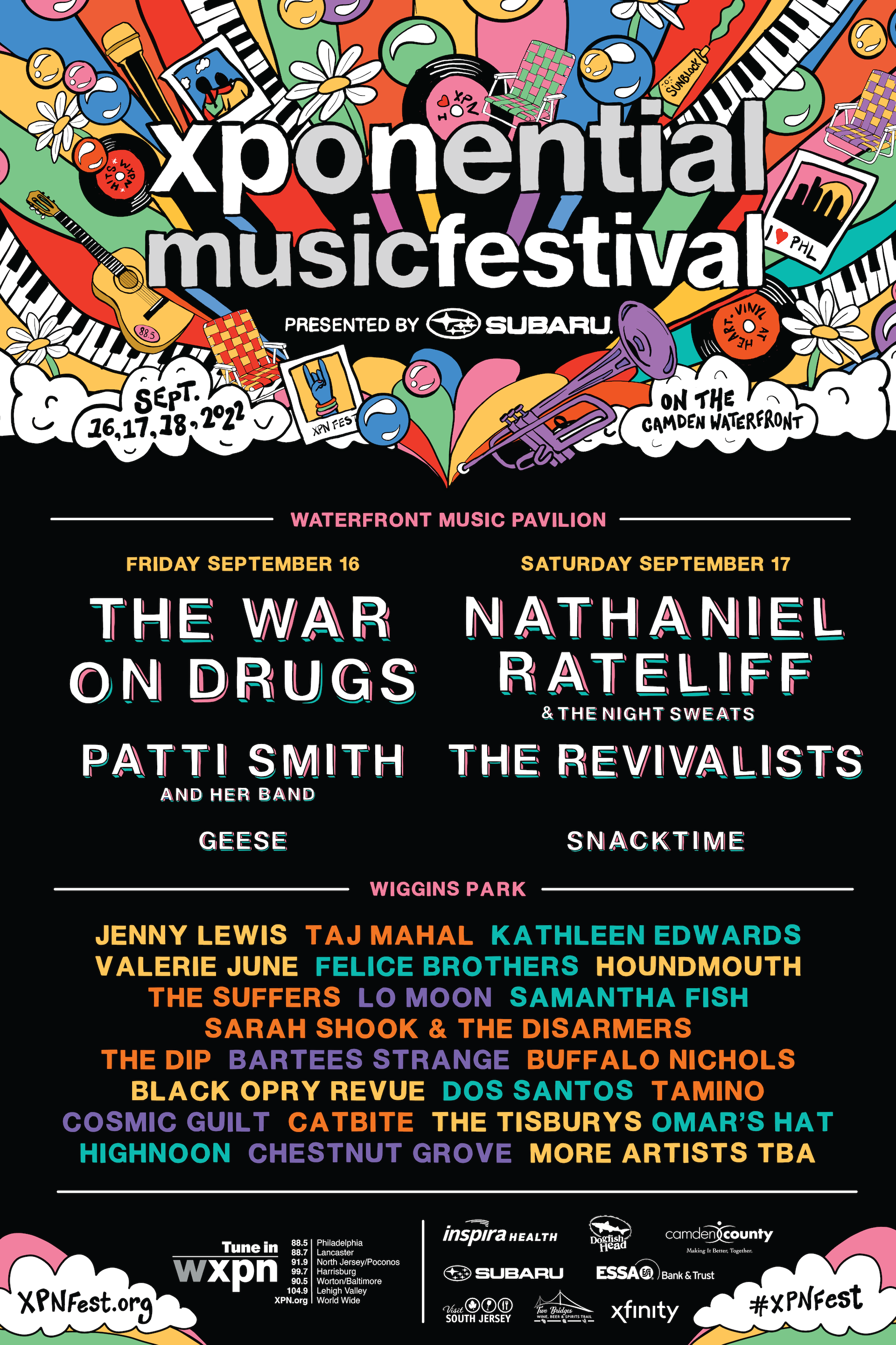 The War on Drugs, Patti Smith, Nathaniel Rateliff, Jenny Lewis