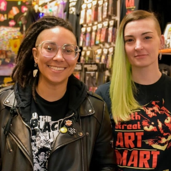 Meet the artists who decorated WXPN Studio for #XPN80sWeek, Nicole and Nicole of South Street Art Mart!