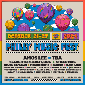 Amos Lee, Slaughter Beach, Dog, Devon Gilfillian, Sheer Mag and more headlining Philly Music Fest 2024