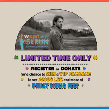 Support the WXPN 5k Run for a chance to win a VIP Package to see Amos Lee!
