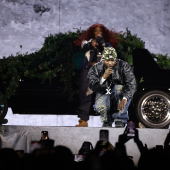 Kendrick Lamar and SZA under the stars at The Linc