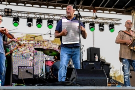 Corey Ledet Zydeco & Black Magic performing at the Cajun Mardi Gras Festival in Eunice, La., earlier this year.