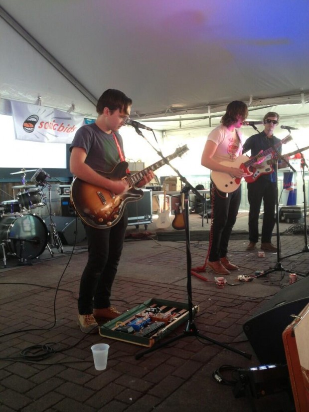 Cold Fronts jamming at Maggie Mae's during SXSW, in a Jansport-sponsored show. Via Tilly's Twitter (@Tillys)