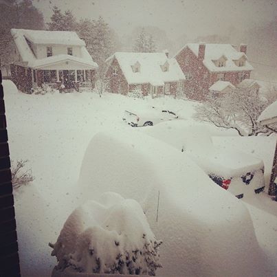 Snow in Roanoke (via the band's Instagram)