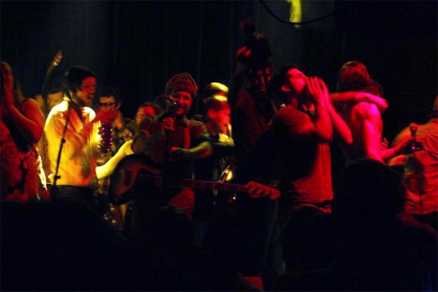 Dr. Dog onstage at Johnny Brenda's in 2007 | Photo by John Vettese