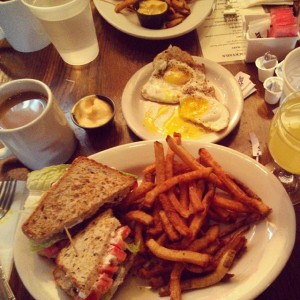 Comfort food at The POPE (via @BookishKate's instagram)
