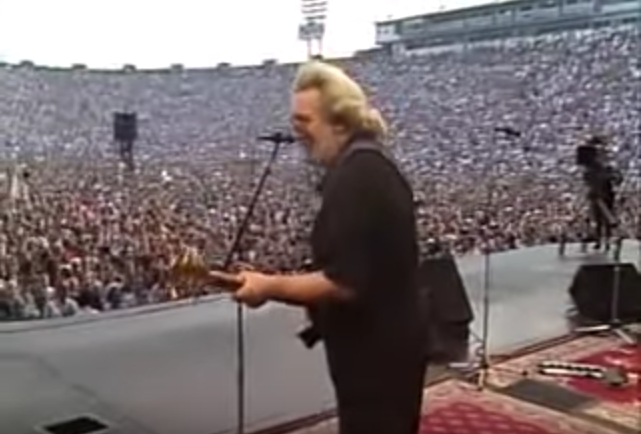The Grateful Dead at JFK Stadium in 1989 | via YouTube