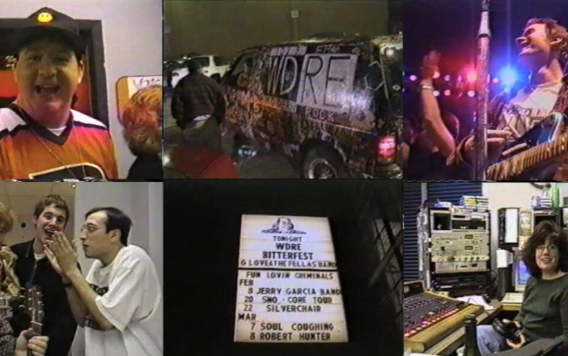 WDRE staff and fans, circa 1997 | stills from video by Andrea Corbi Fein