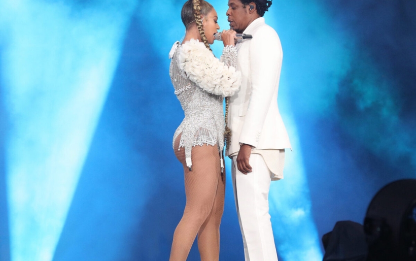 PHILADELPHIA - JULY 30: Beyonce and Jay-Z perform on the 'On The Run II' tour at Lincoln Financial Field on July 30, 2018 in Philadelphia, Pennsylvania. (Photo by Raven Varona/Parkwood/PictureGroup)